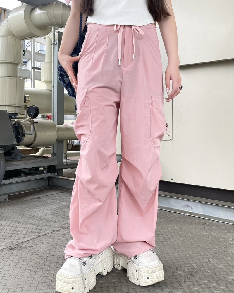 受注制【Never mind the XU】string cargo pants 2 (3color)