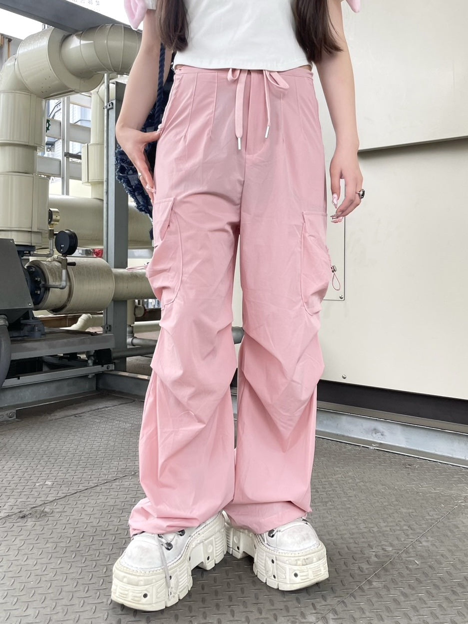 受注制【Never mind the XU】string cargo pants 2 (3color)