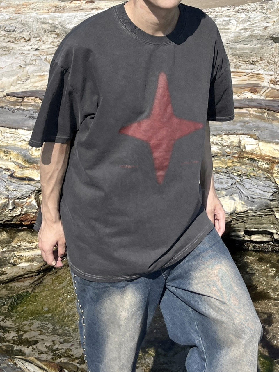 【youll】sparkle pigment tee (2color)