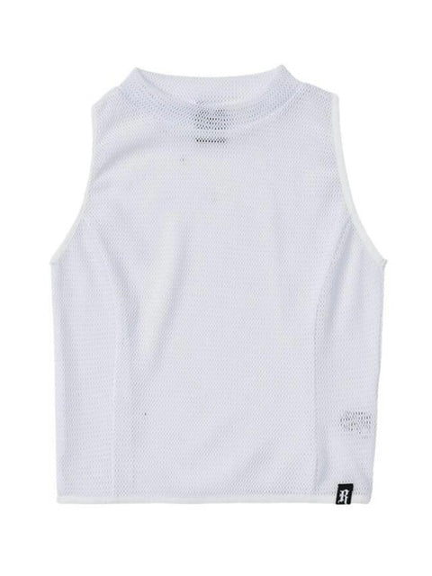 【runningHIGH】KNIT MESH SLEEVELESS TOP