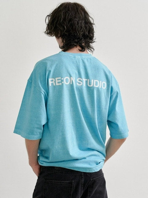 【RE:ON STUDIO】REON BACK LOGO PIGMENT T-SHIRT