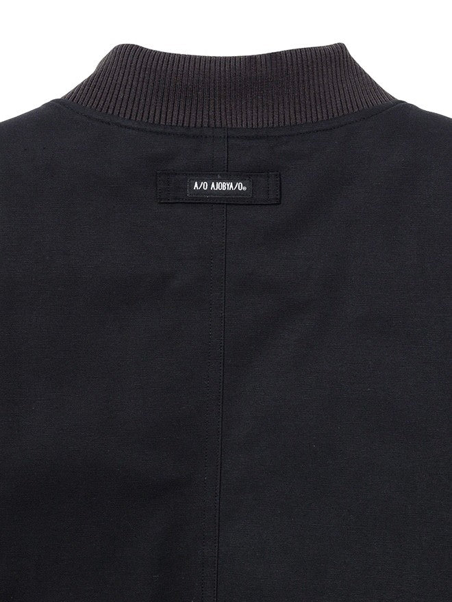 【AJOBYAJO】Fourfold Nylon Mixed Bomber Jacket