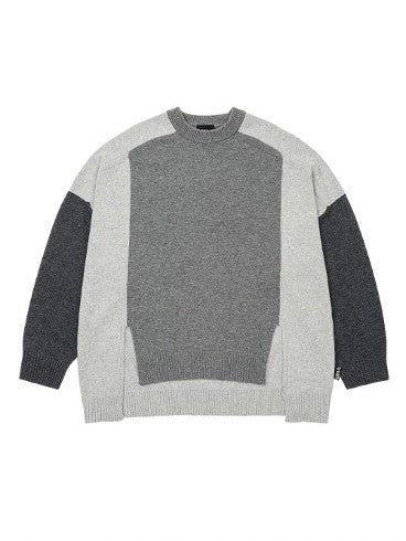 【AJOBYAJO】Tri Color Mixed Sweater