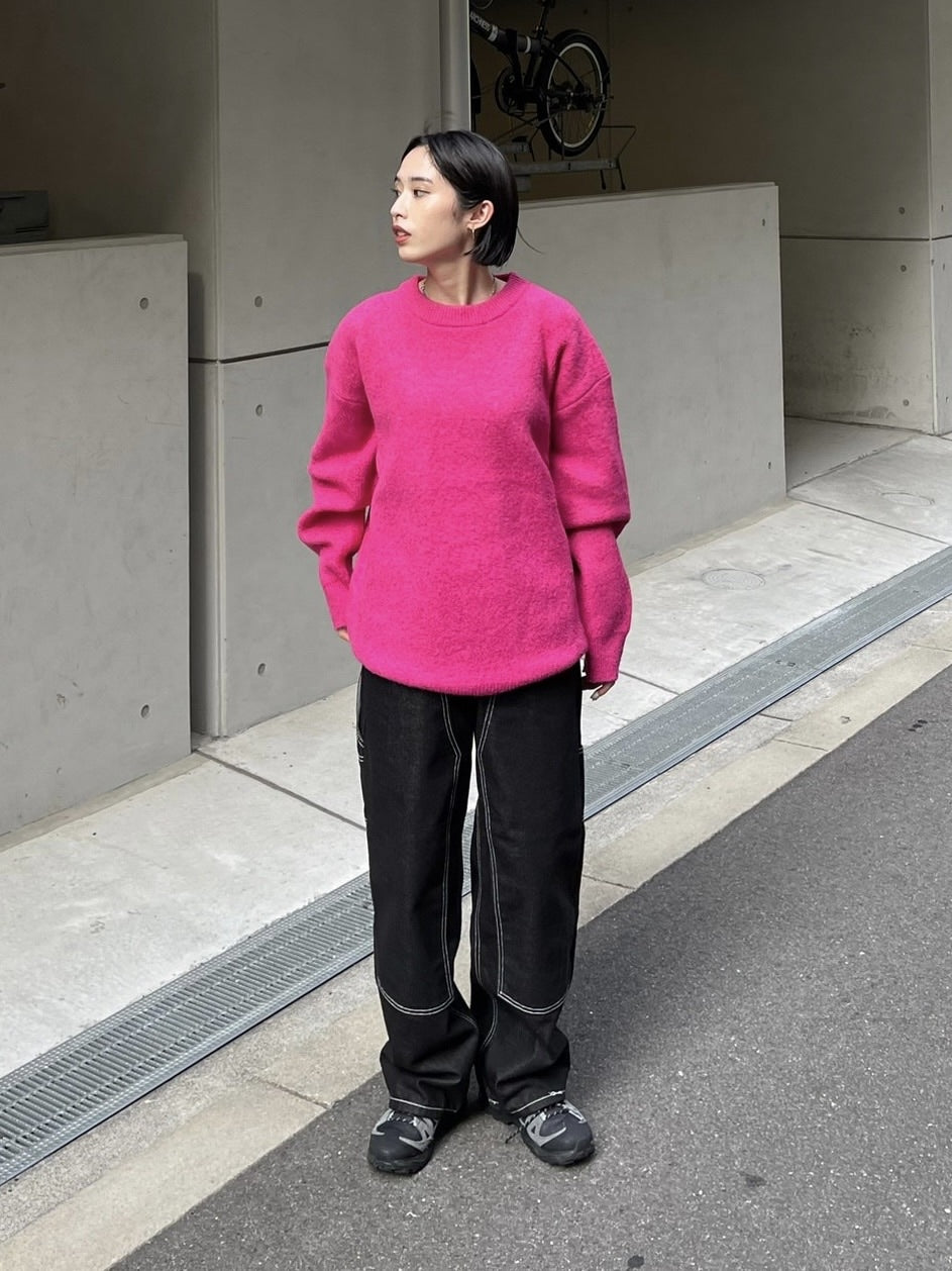 受注制【Chikashitsu +】unisex 6color knit (6color) / 【チカシツプラス】ユニセックス6カラー長袖ニット