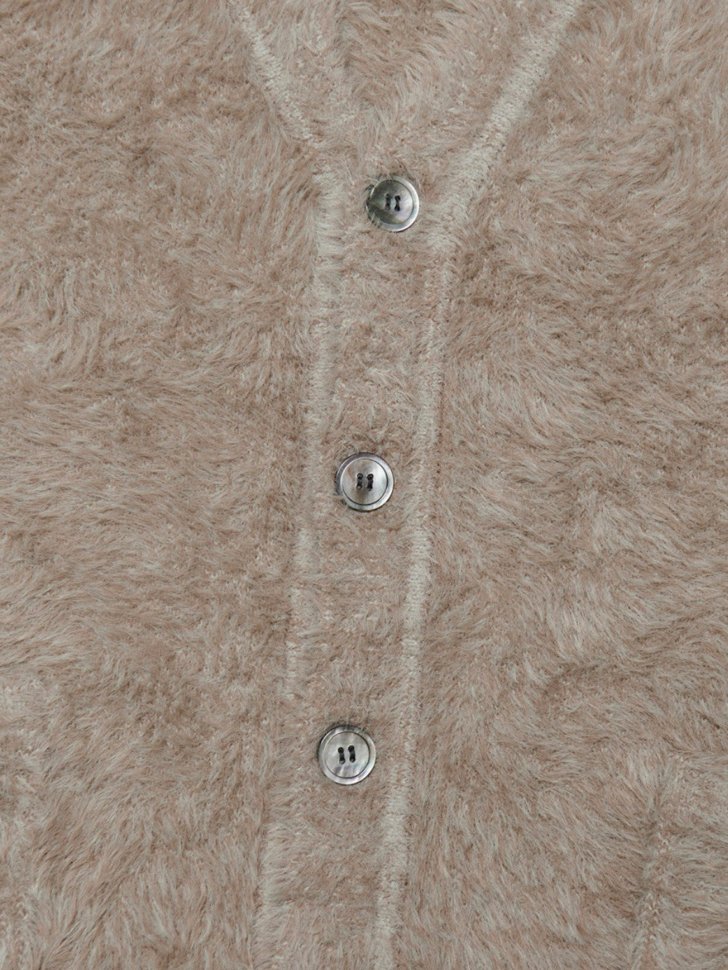 【NOMANUAL】HAIRY SOFT CARDIGAN / 【ノーマニュアル】ヘアリーソフト長袖カーディガン