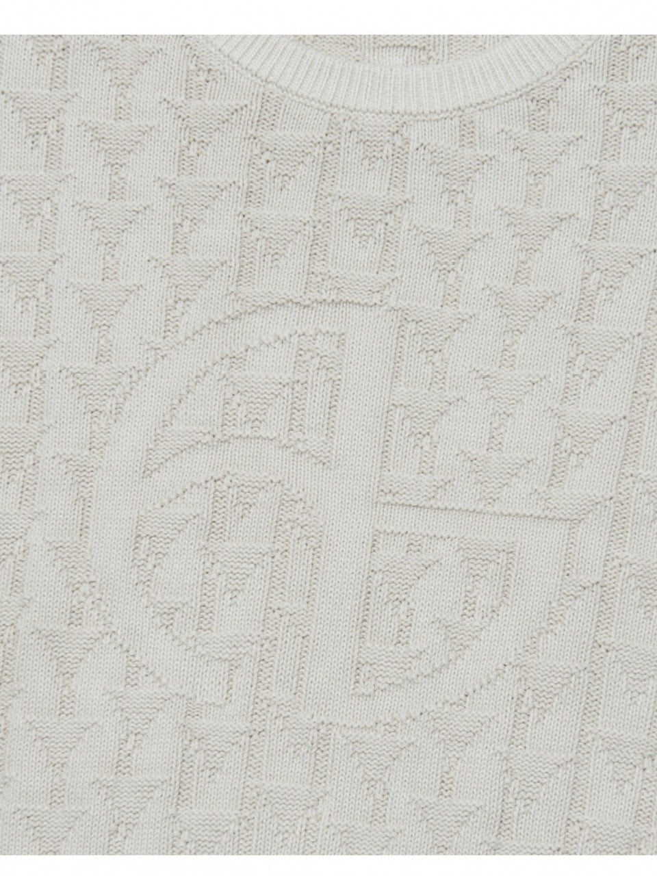 【NOMANUAL】SYMBOL JACQUARD KNIT / 【ノーマニュアル】シンボルジャガード長袖ニット