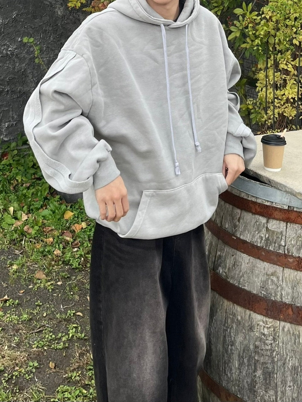 【youll】set up pigment sweat hoodie (2color)