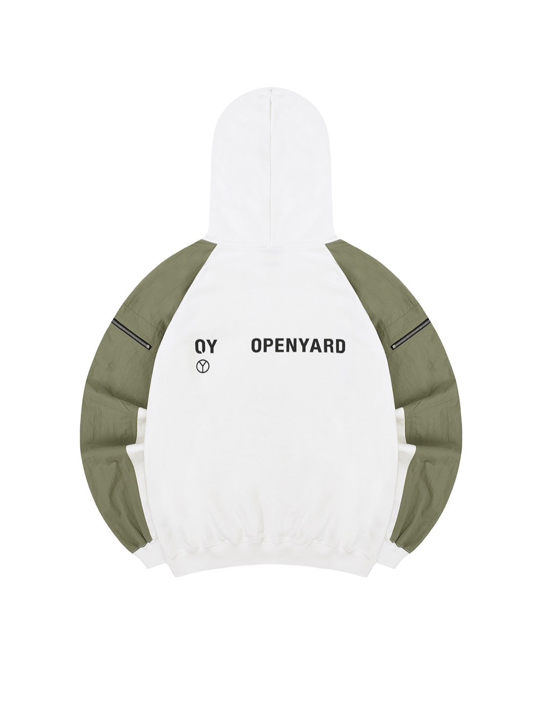 【OY】PANEL CONTRAST POCKET HOODIE