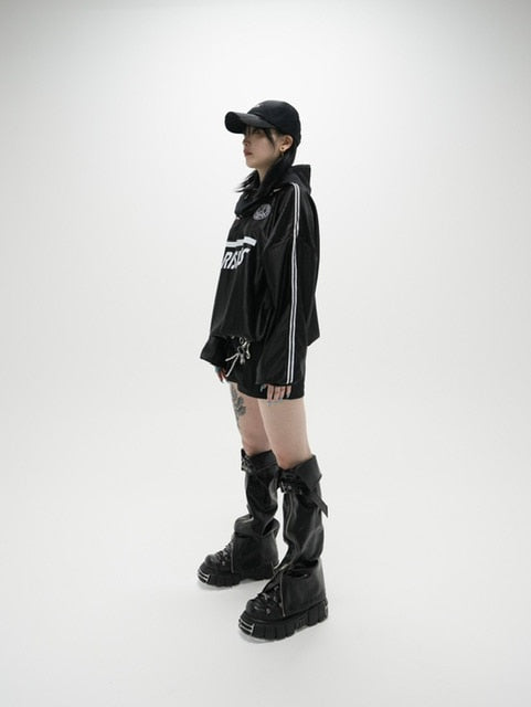 受注制【Never mind the XU】uniform line long sleeve tee (2color)