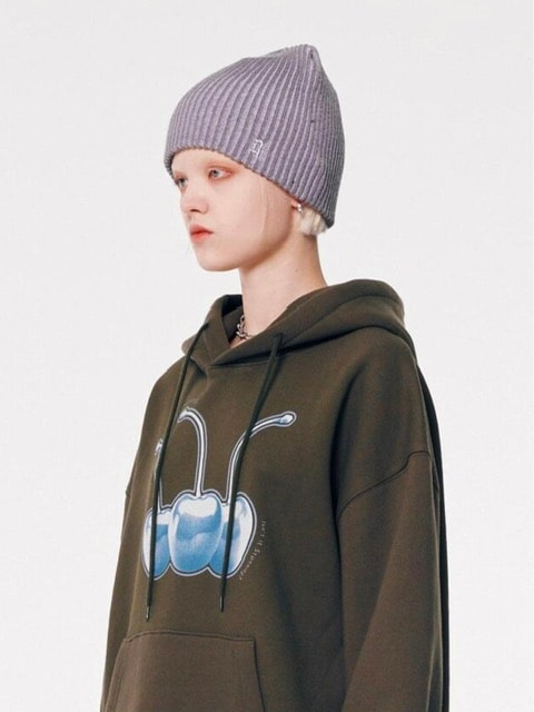 【runningHIGH】GLITTER LOGO TWO TONE BEANIE