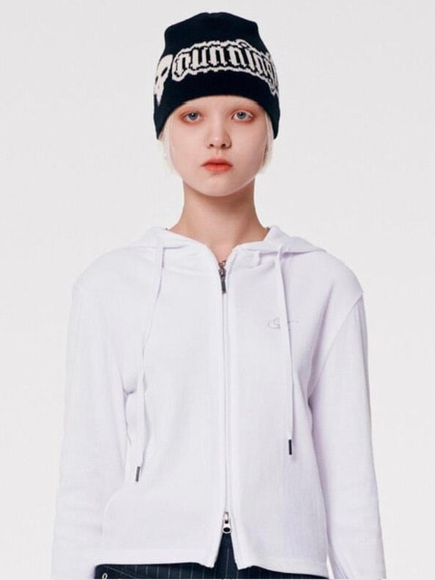 【runningHIGH】SKULL LOGO JACQUARD BEANIE