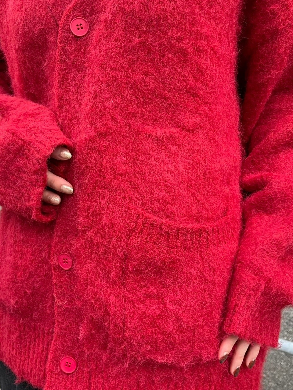 【Chikashitsu +】wool cardigan (4color)