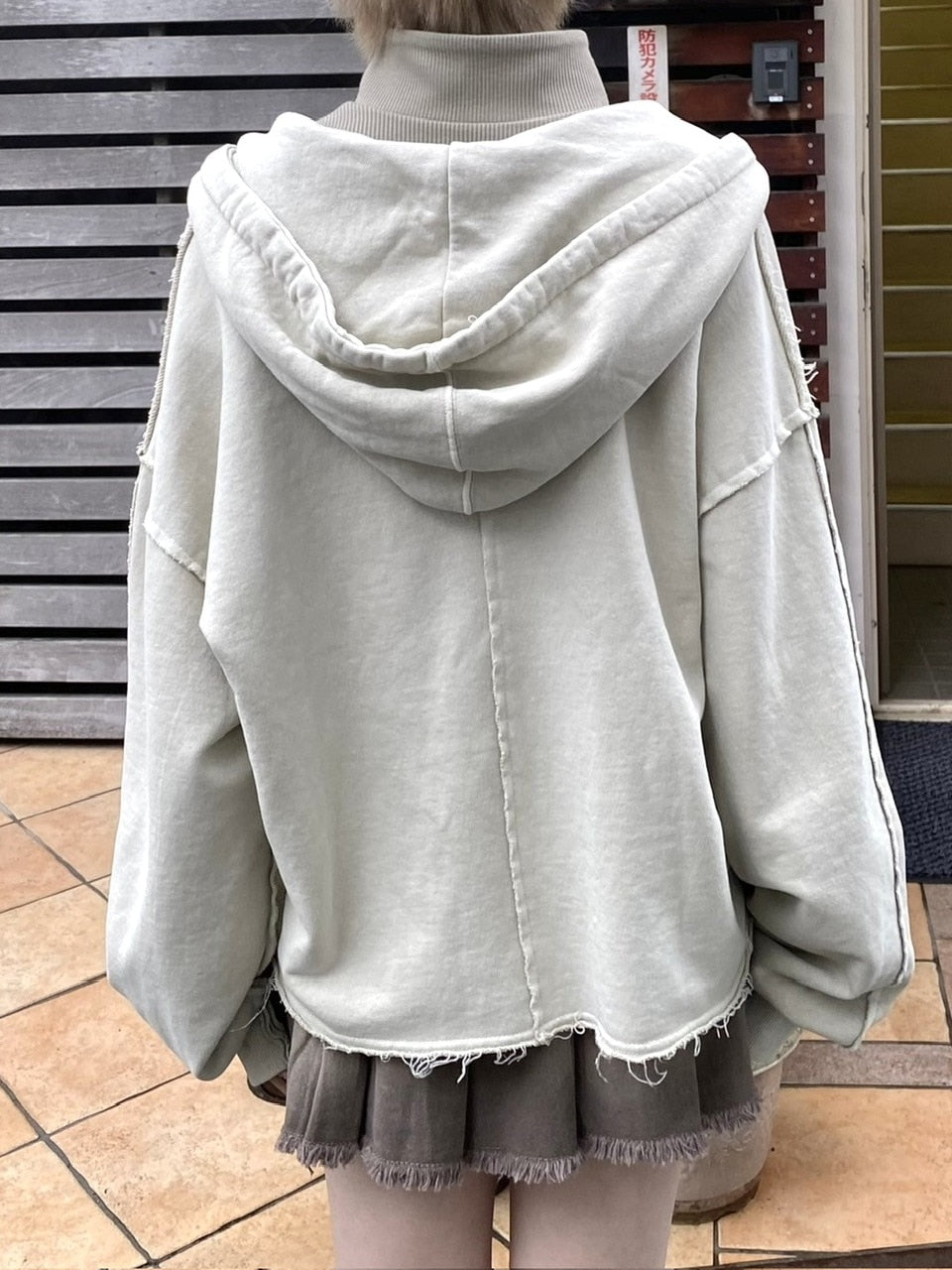 受注制【nmtc +】unisex cropped hoodie (4color)