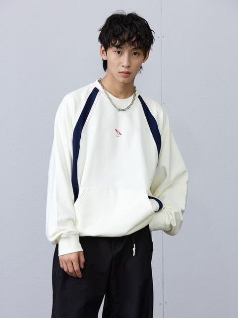 【ARCH by ROARINGWILD】STITCH PATCHWORK SWEATERSHIRT
