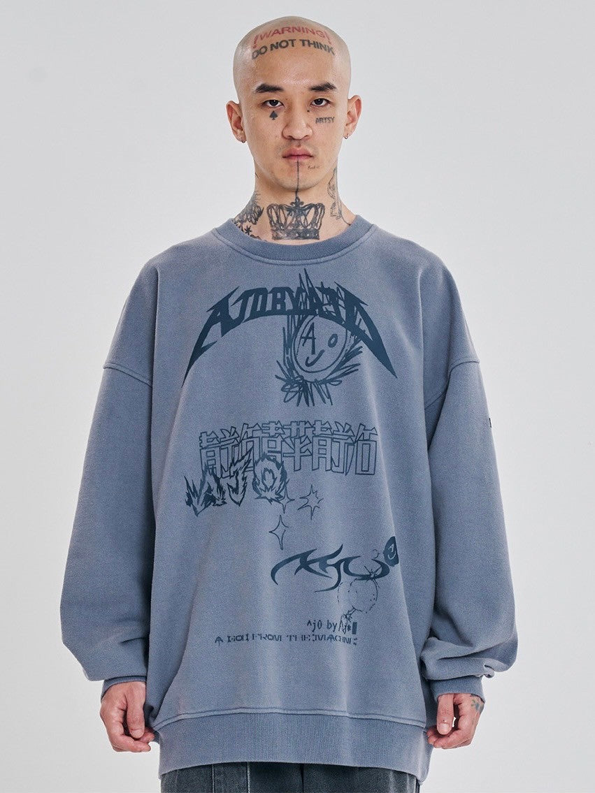 【AJOBYAJO】AJOLICA Collage Sweatshirt