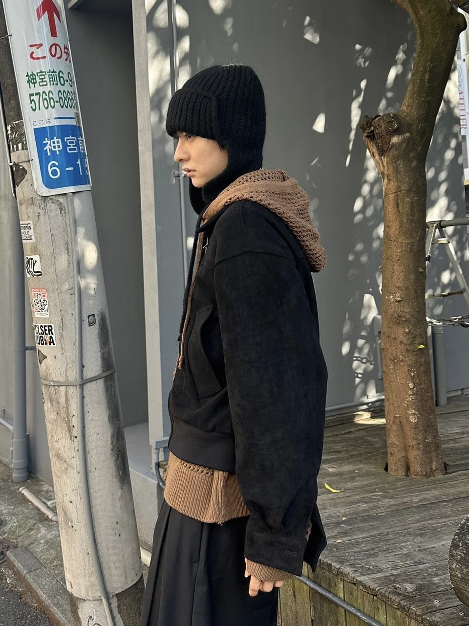 受注制【Chikashitsu +】flight knit cap (5color)