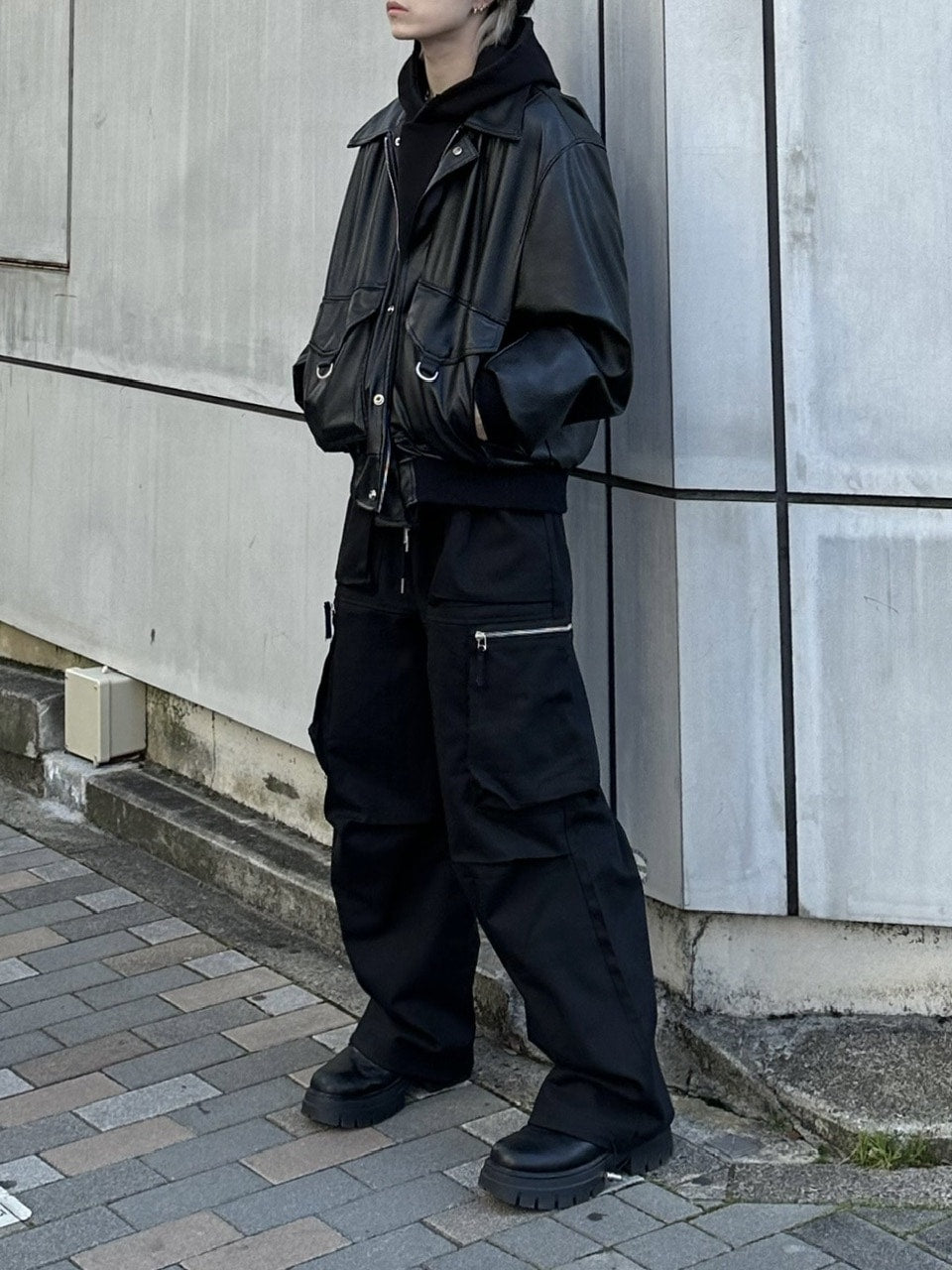 大阪店WEB限定受注制【Chikashitsu +】zip cargo pants