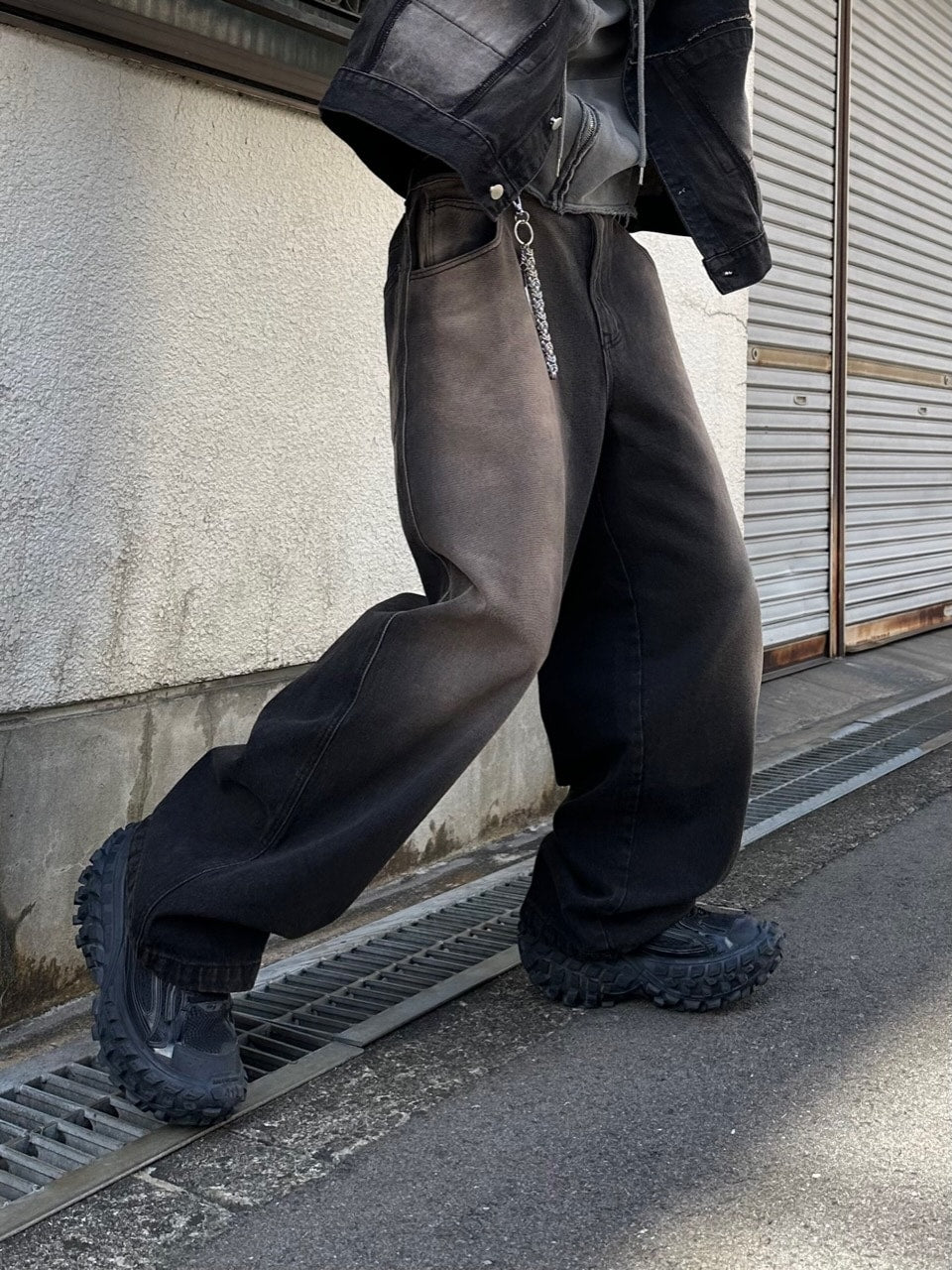 【Chikashitsu +】vintage wash denim pants (2color) / 【チカシツプラス】ヴィンテージウォッシュデニムパンツ