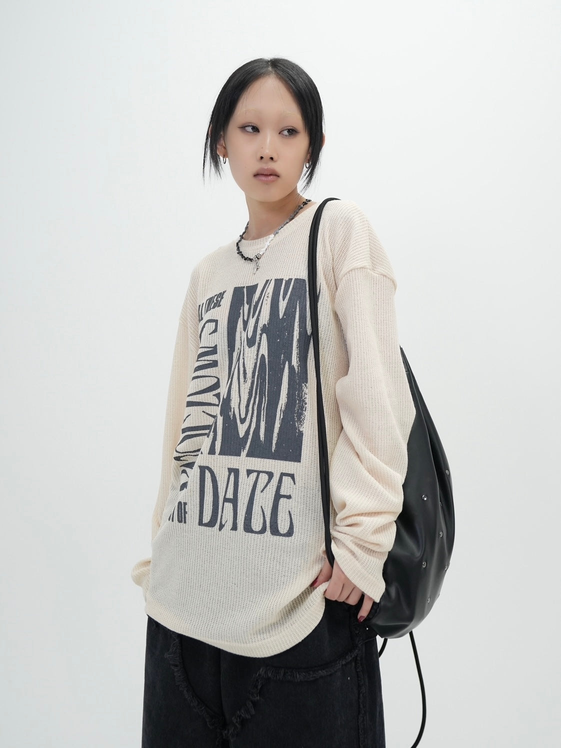 受注制【Bizarre Maiden】vintage mesh long sleeve (2color)