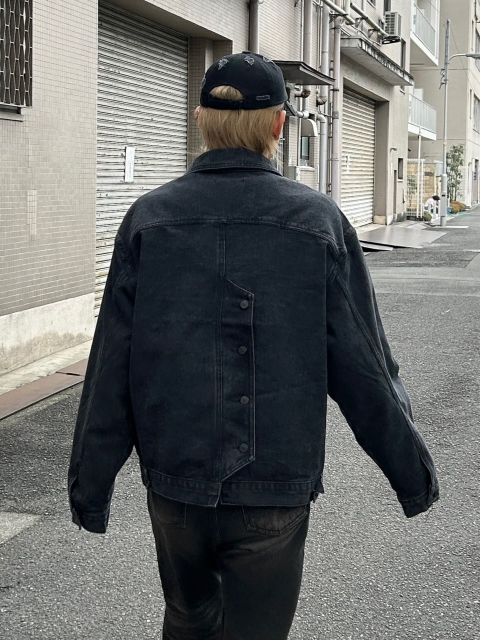 大阪店WEB限定受注制【Chikashitsu +】back design denim jacket