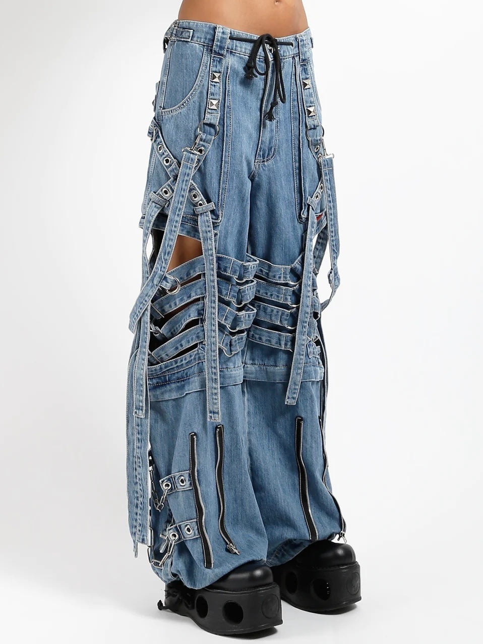 【TRIPP nyc】SUPER CUT OUT PANT[JM7130M] / 【トリップ エヌワイシー】カットアウトボンテージワイドパンツ