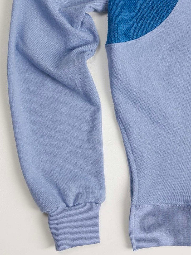 【DILETTANTISME】KNIT BLOCK HOOD T