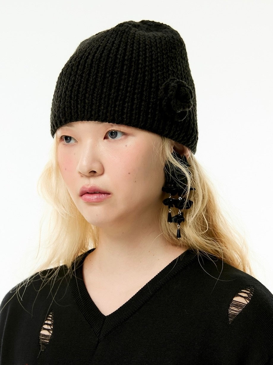【ESC STUDIO】rose beanie made by mom and aunt
