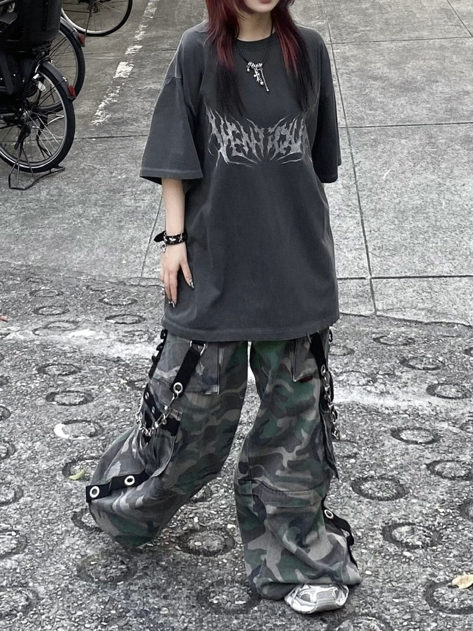 受注制【Never mind the XU】VENTIQUE tee (2color) / 【ネバーマインドザエックスユー】プリント半袖Tシャツ