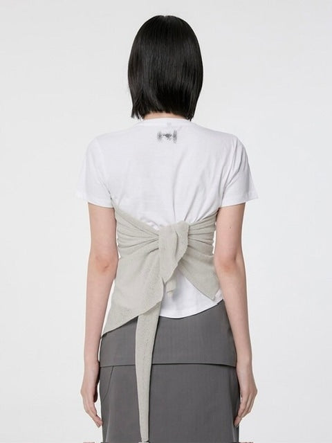 【FLAREUP】Bustier Layered T-Shirt