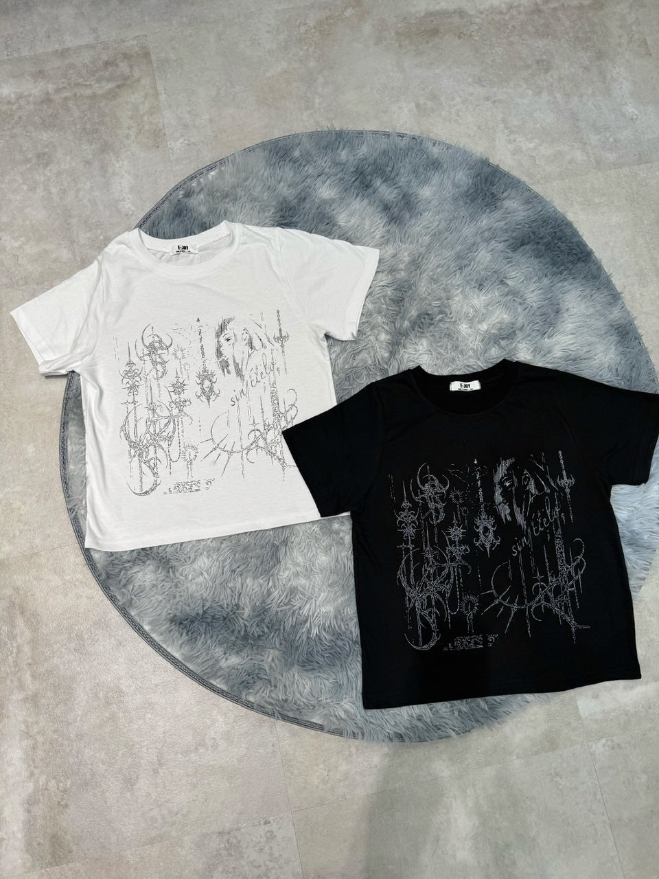 受注制【nmtc +】tattoo crop tee 2(2color)