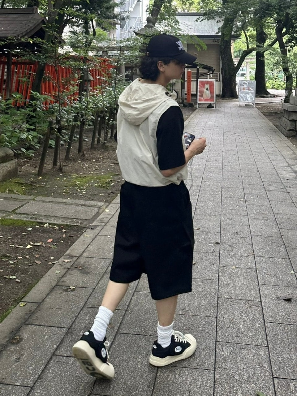 受注制【youll】double pocket sweat half pants (2color)