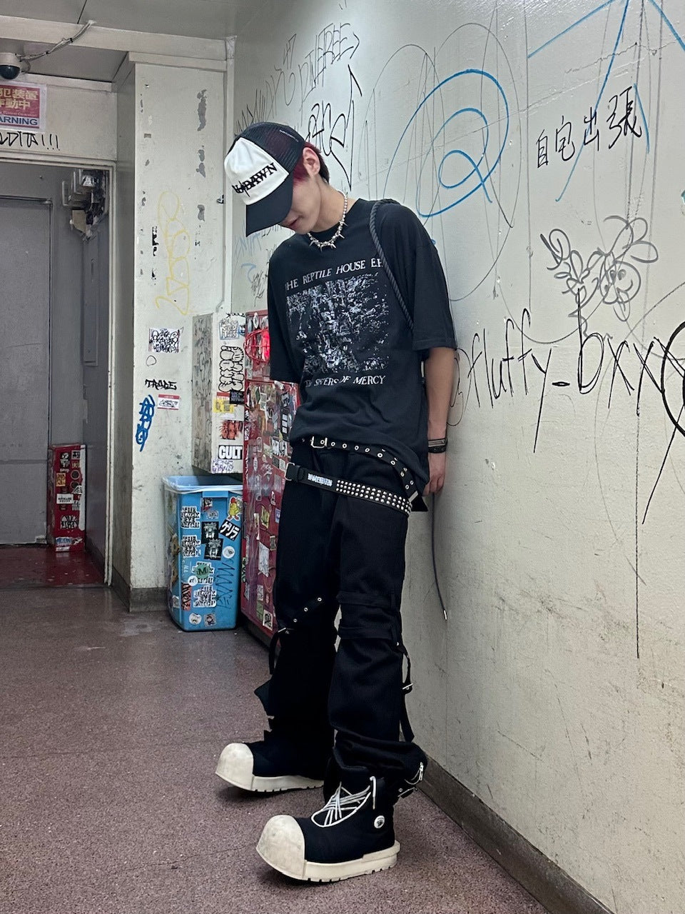 受注制【Never mind the XU】pigment design t-shirts 2 (2color)