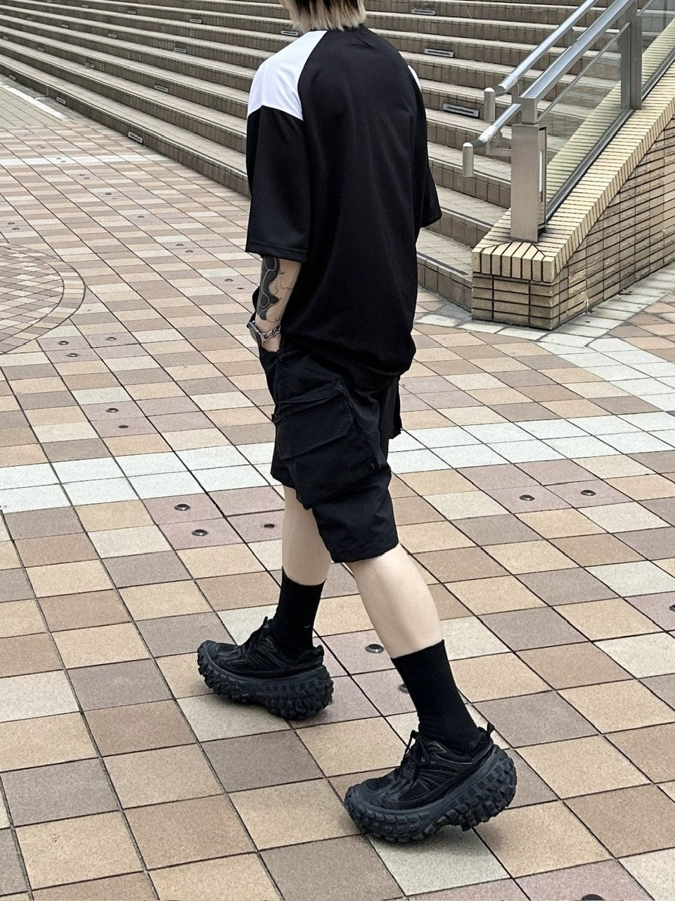 大阪店WEB限定受注制【Chikashitsu +】nylon cargo shorts