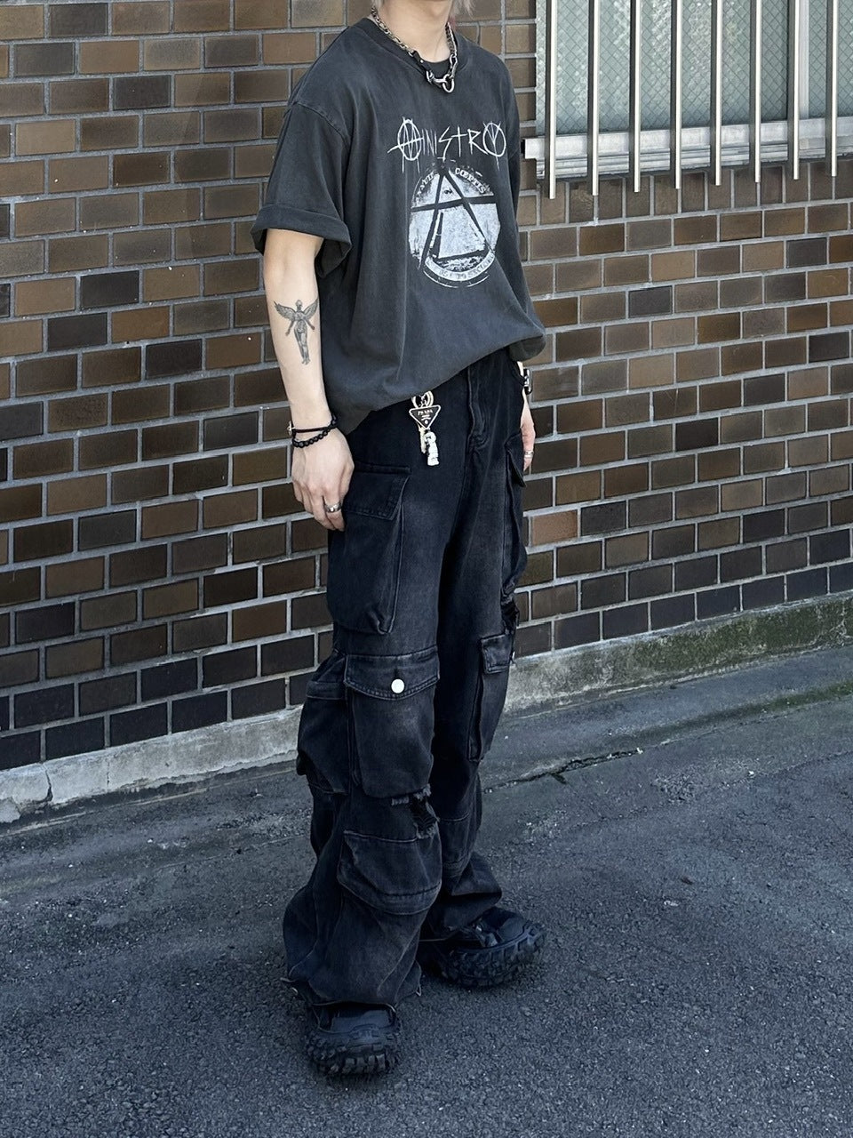 大阪店WEB限定受注制【Chikashitsu +】oversized ministry t-shirt