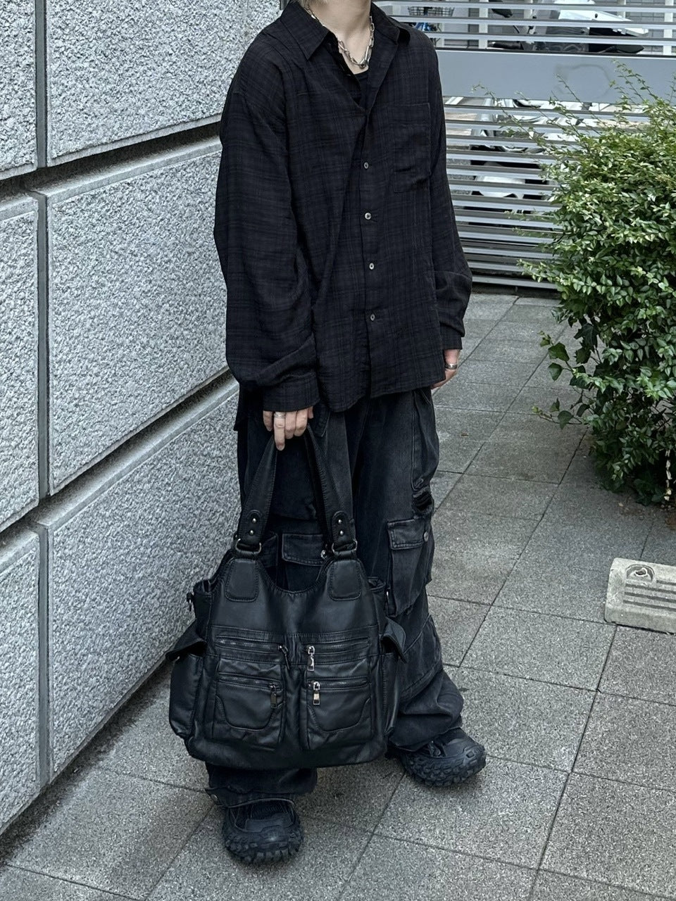 大阪店WEB限定【Chikashitsu +】leather pocket shoulder bag 3