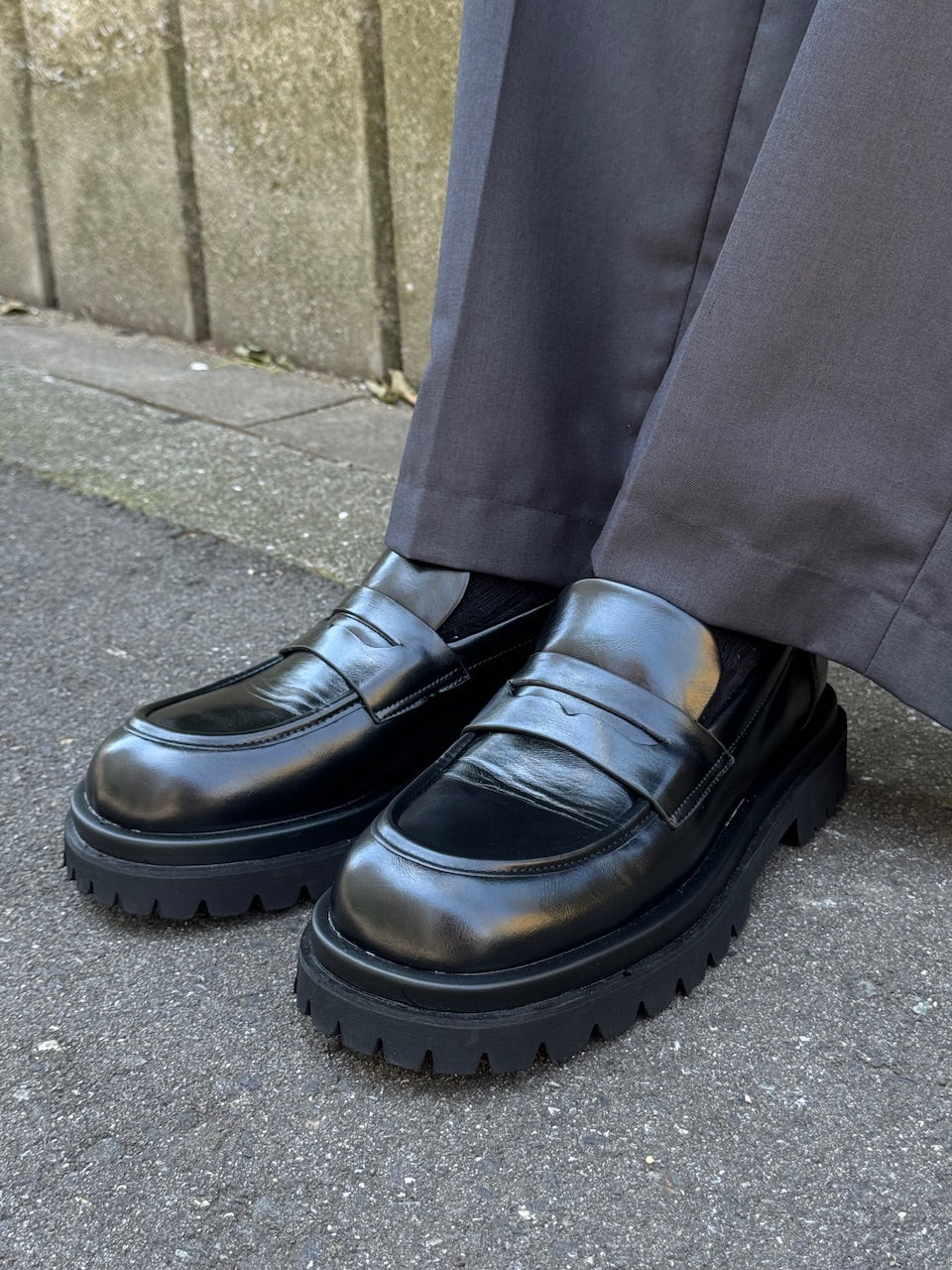 受注制【Chikashitsu +】double sole loafer