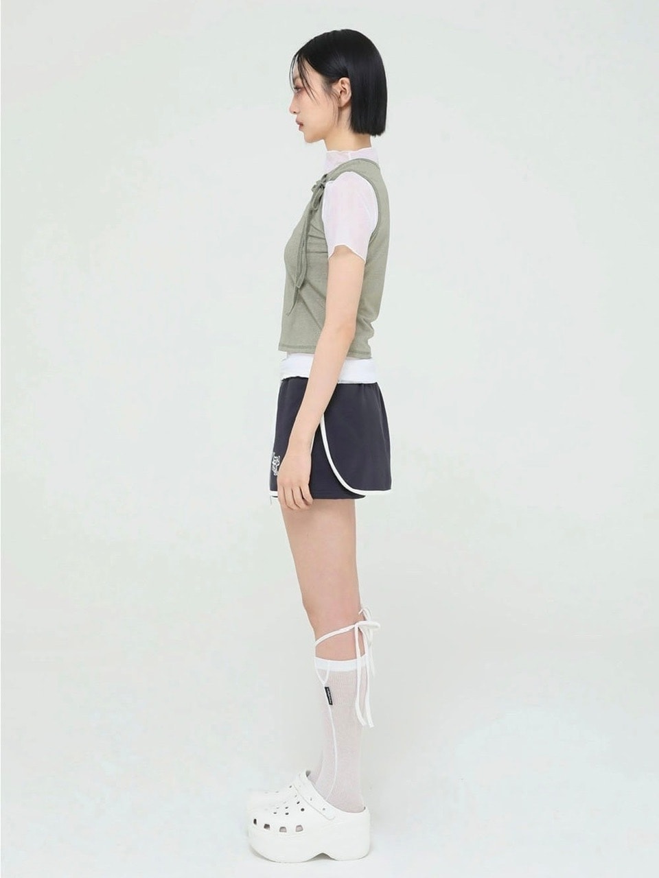 【Uglyshadow】PIGMENT MASH SLEEVELESS SET