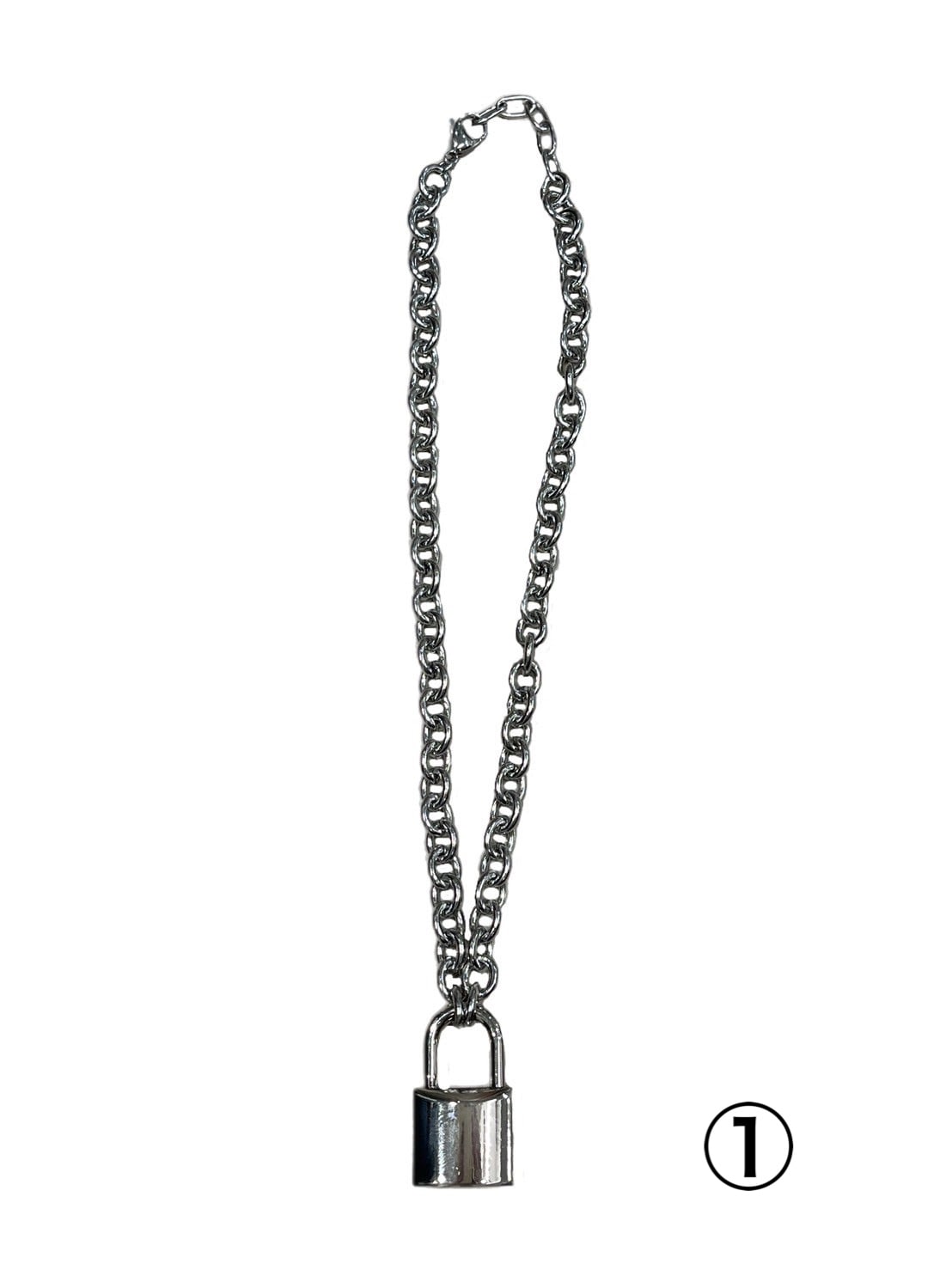 受注制【Chikashitsu +】padlock chain necklace