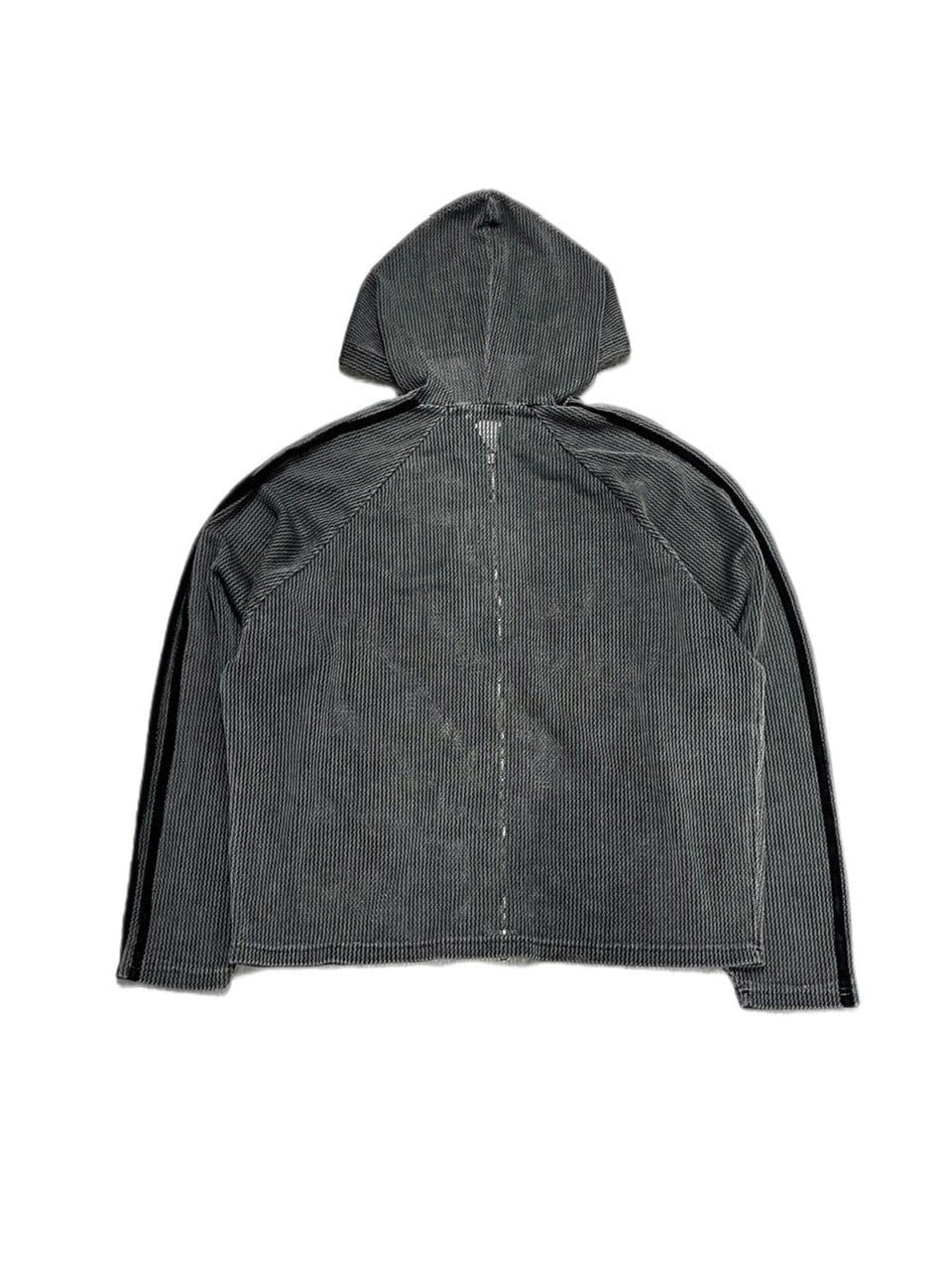 受注制【Never mind the XU】pigment track mesh zip hoodie (2color)