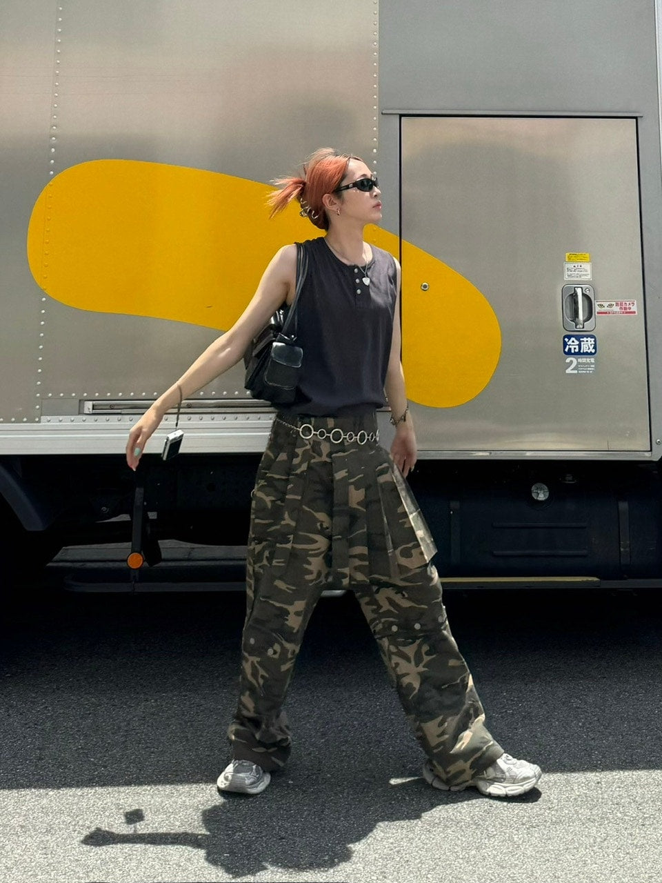 【Chikashitsu +】henry neck sleeveless (3color) / 【チカシツプラス】ヘンリーネックタンクトップ