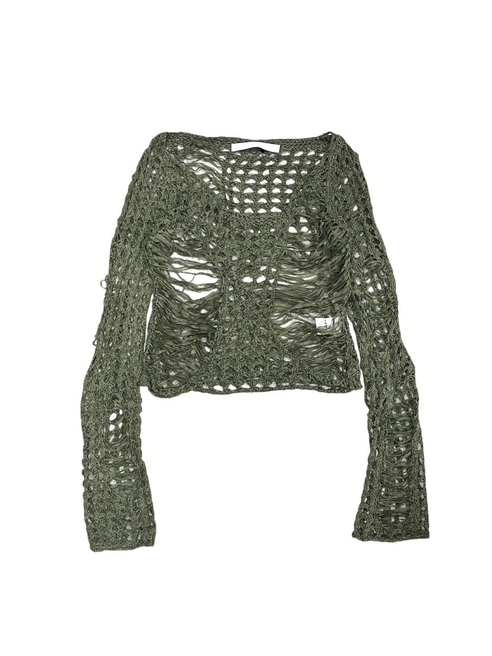 受注制【Never mind the XU】damage summer knit (3color)