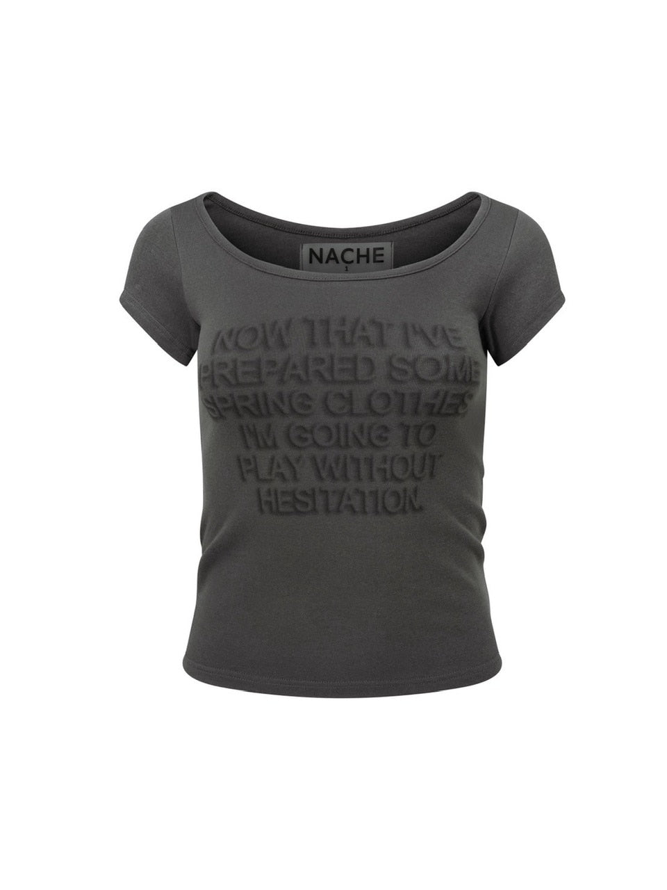 【NACHE】CONVEX PRINTED T-SHIRT