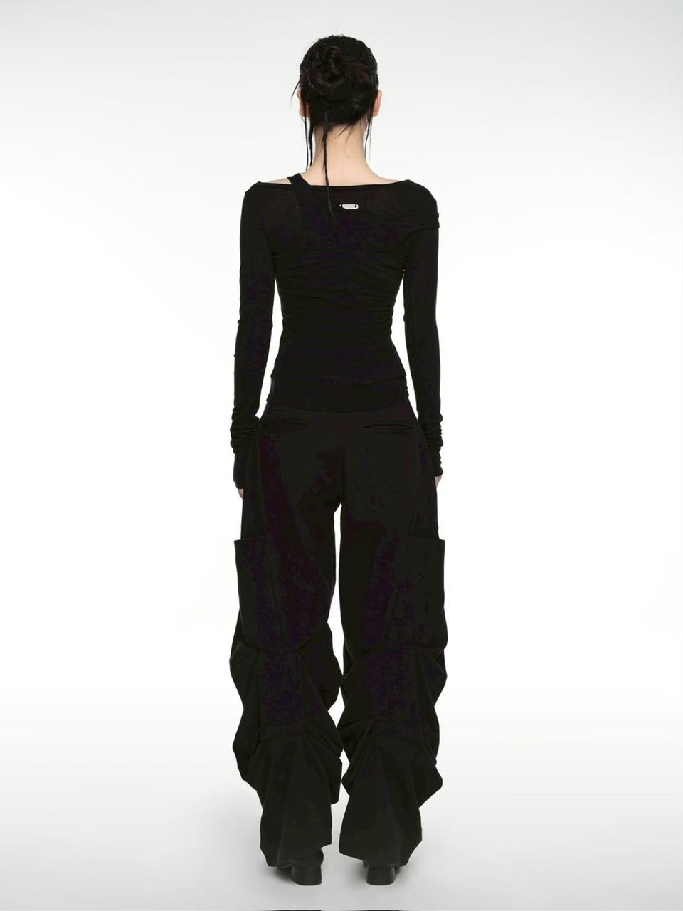 【NACHE】PINTUCK WIDE PANTS (UNISEX)