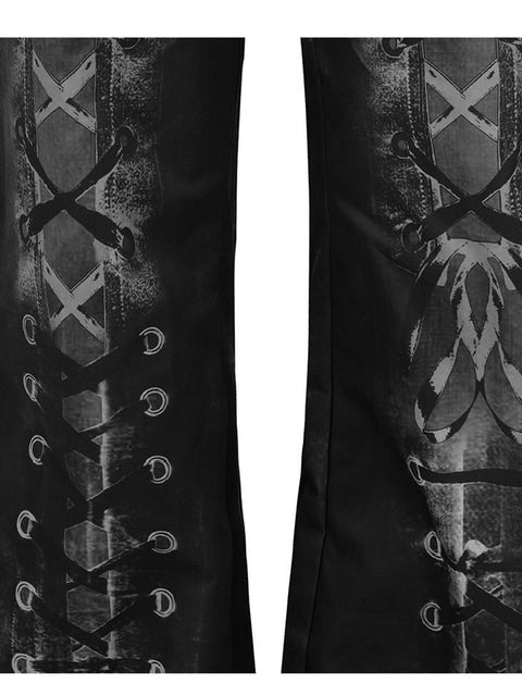 【NACHE】RACE UP PRINTED PANTS