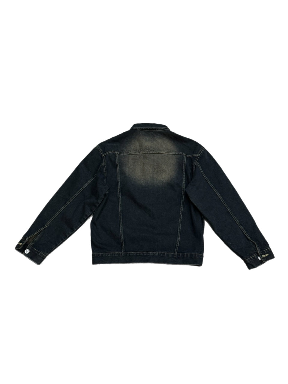 受注制【Chikashitsu +】vintage wash denim jacket 2 (2color