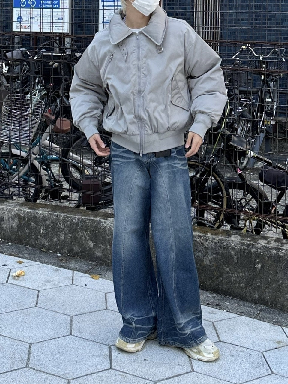 大阪店WEB限定【Chikashitsu +】stand neck padding jacket (2color)