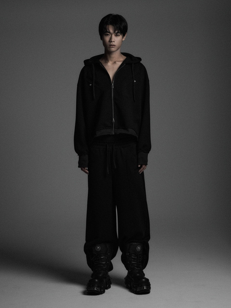 【Rosen Kreuz】the taste“V” WIDE OVERFIT SET UP PANTS