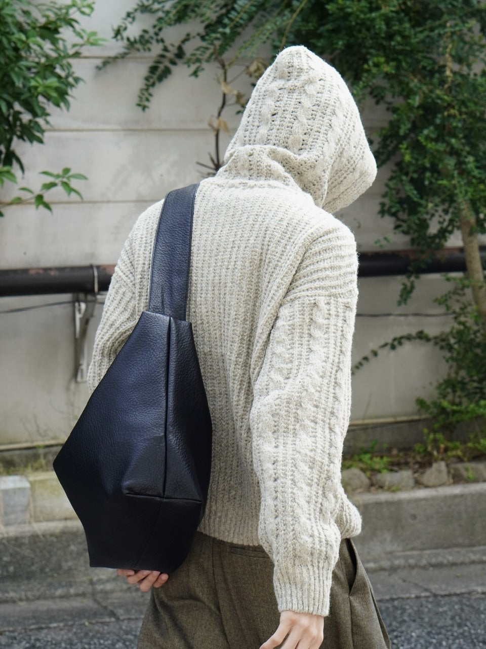 東京店WEB限定受注制【Chikashitsu +】balaclava half zip knit hoodie (3color)