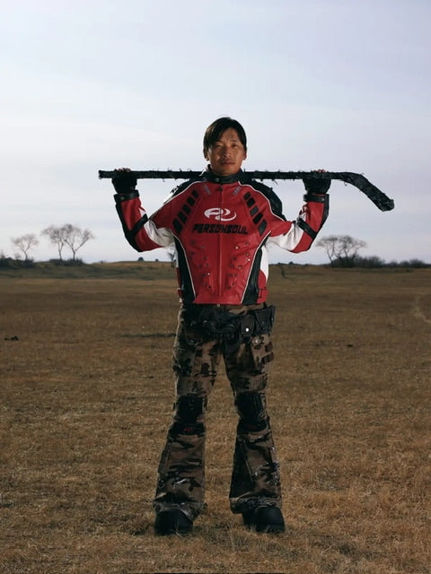 【PERSONSOUL】Sheepskin Racing Jacket