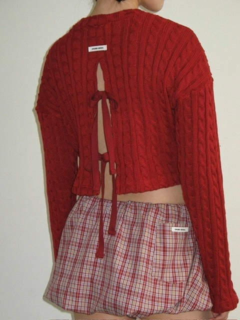 【CRANK】SLEEVE TIED BALLOON SKIRT